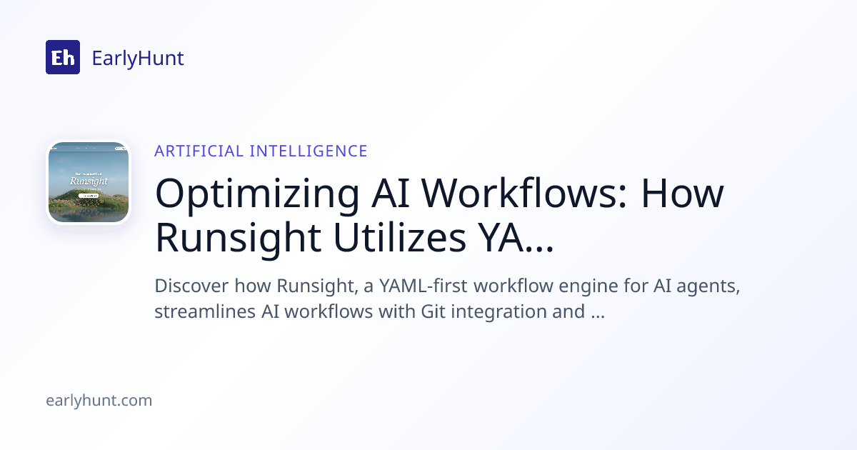 Optimizing AI Workflows: How Runsight Utilizes YAML Efficiently