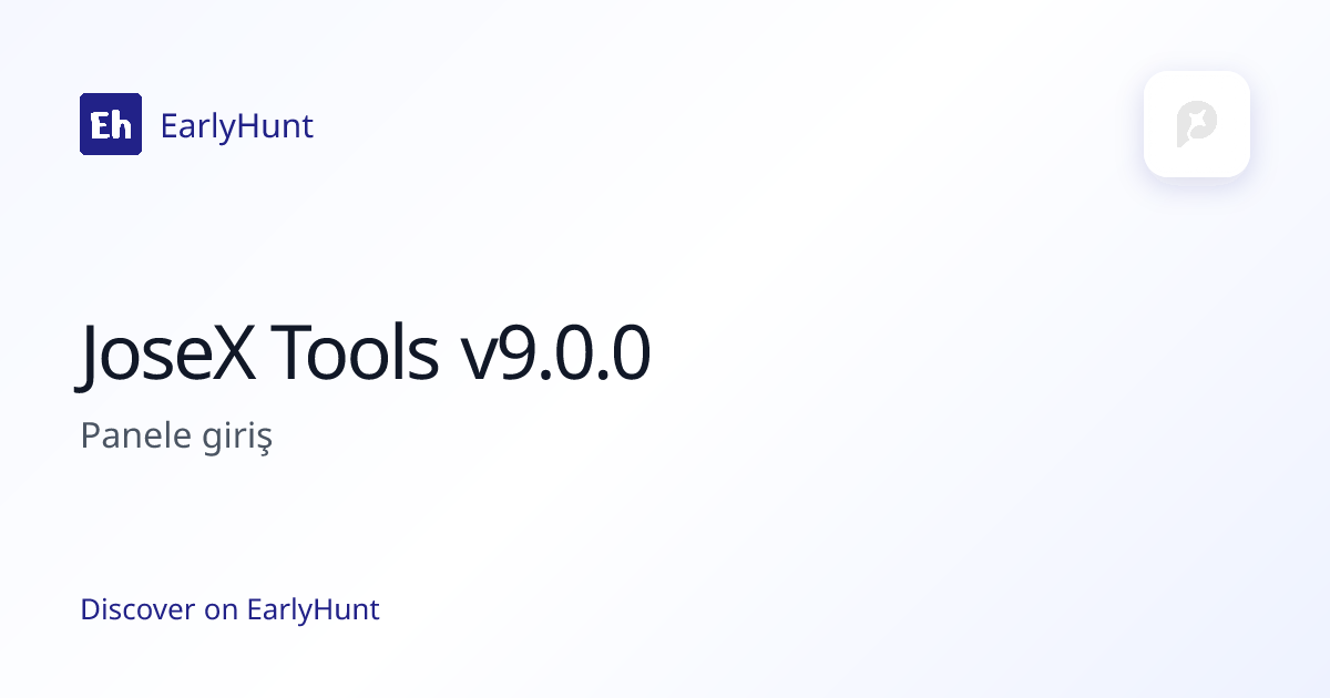 JoseX Tools v9.0.0 — Platforms Tool | EarlyHunt | EarlyHunt