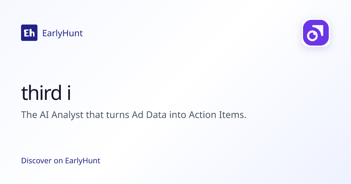 third i — Marketing Tools Tool | Pricing & Features | EarlyHunt | EarlyHunt